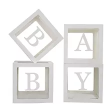 Cajas Bebé Con Letras Baby Showerclear Baby