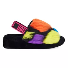 Sandalias Ugg Fluff Yeah Party Spots W Black Mujer