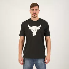 Camiseta Under Armour Project Rock Ii Brahma Bull Preta