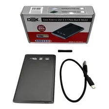 Case Pra Hd Pc Ssd Externo Usb C 3.1 Sata 2.5 6 Gbps Note 