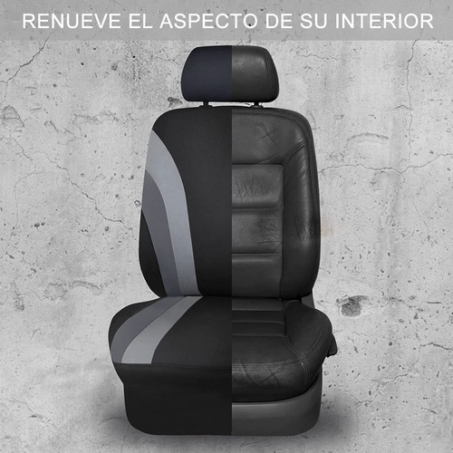 Funda Asiento Coche Universal Dos Colores Tejido Empalme Foto 3