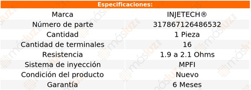 1_ Inyector Combust Gmc Savana 1500 V8 5.0l 96/02 Injetech Foto 2