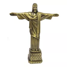 Cristo Redentor Metal 18 Cm Miniatura Decoração Presente