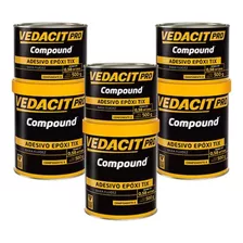 Adesivo Epoxi Compound Tix - Vedacit 1kg - Kit 3 Unidades