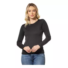 Camisa Blusa Térmica Segunda Pele Femino Peluciada Frio