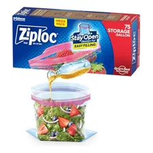 Bolsas Ziploc Para Almacenamiento De Alimentos De Un Galón,