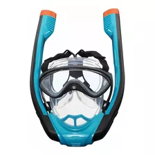 Máscara Snorkel De Buceo Doble Tubo Cara Completa Bestway