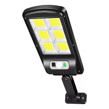 Luminaria Solar Led Com Sensor De Presença E Controle