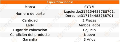 2- Amortiguadores De Cajuela Montero Sport 2008/2015 Syd Foto 2