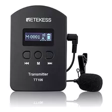 Retekess Tt106 Tour Guide Transmitter Con Micrófono Lavalier