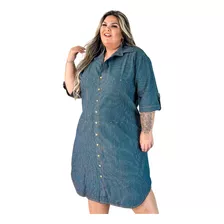 Vestido 3/4 Listrado Plus Size