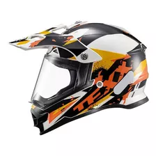 Capacete Texx Carcara Off-road Grow Laranja Com Tamanho Do Capacete 62