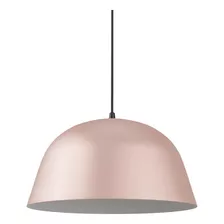 Lampara Colgante Campana Nórdico Bell 15 Rosa Pastel 