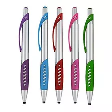 Stylus Pen, Stylus Capacitivo 2 En 1 - Boligrafo Clic Con La