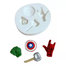 Molde De Silicone Super Herois Itens Pequeno