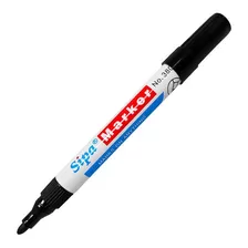 Marcador Sipa Marker Negro 3 Mm 12 Pzs, Equivalente: Artline