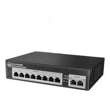 Switch 8 Puertos Poe + 2 Uplink Glc 10/100mbps Rj45