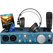 Kit Presonus Audiobox Itwo Studio Interface Fone Microfone