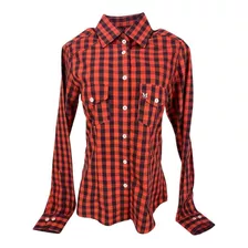 Camisa Para Cowgirl Xadrez Roupa Country 100% Algodão Top 