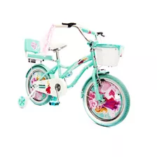 Bicicleta Niña Verado Princesa Rueditas Parrilla Canasto