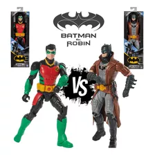 Figura Robin Clássico Batman Sobretudo Articulado 30cm Sunny