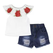 Conjunto Niña Infantil Top Polo Y Short 