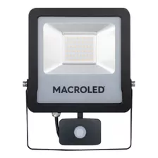 Proyector Reflector Sensor Movimiento 50w Luz Led Macroled Color De La Carcasa Negro Color De La Luz Frio (6500k)