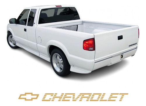 Sticker Chevrolet Con Logo Tapa Batea 2 Pick Up Envio Gratis