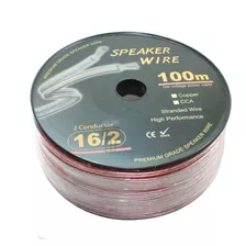 Cable Paralelo 2x16 Awg Transparente Carrete De 100 Metros