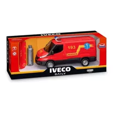 Brinquedo Ambulância De Resgate Bombeiros Iveco Daily - 482