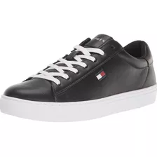 Tenis Tommy Brecon Negro Con Suela Blanca 100% Original 