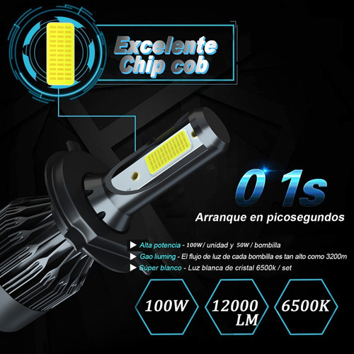 Z Faro Led Para Hyundai Accent 2018-2020 Y Luz Antiniebla Foto 5