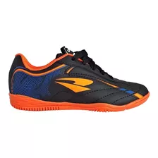 Tênis Infantil Futsal Dray 326 Preto Azul Laranja