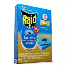Raid Eléctrico Tabletas Mosquitos Y Zancudos Recarga 12 Unid