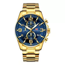 Reloj Para Hombre Mini Focus Mf0278g Mfa1303 Dorado