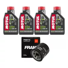 Kit Troca Óleo Motul 5100 10w40 4l + Filtro Z 750 Kawazaki