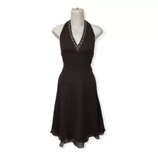 Vestido Dama Halter Color Café Ligero De Moda Talla 8