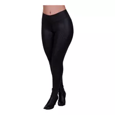 Kit 2 Calças Legging Em Tecido Cirrê Brilhoso Moda Feminina