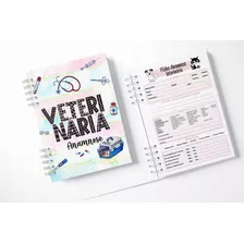 Caderno De Anamnese Veterinária ( 100 Folhas/200 Páginas )