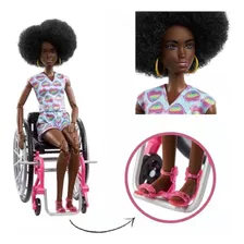 Boneca Barbie Cadeira De Rodas Articulada Fashionista