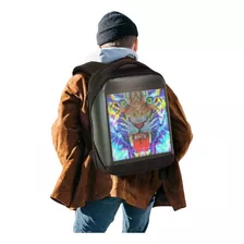 Mochila Pantalla Led Impermeable De Lluvia Tela Alta Calidad