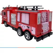 Caminhão Controle Remoto Super Truck Bombeiro Tanque 1:30 Cor Vermelho