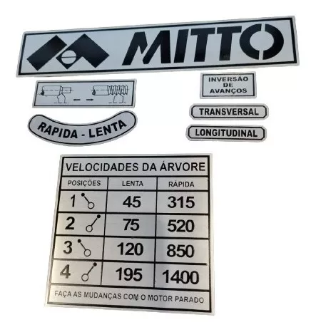 Plaquetas Torno Mitto (tpu,trs) Kit (n Tabela De Rosca)