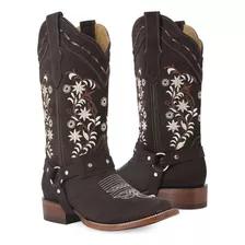 Ladies Malcreado Botas Vaqueras Para Mujer Piel Res-famosa