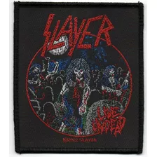 Patch Microbordado Slayer - Live Undead - Patch 123 Oficial