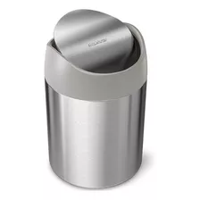 Mini Bote De Basura Simplehuman Acero Inoxidable 1.5lts Color Plateado