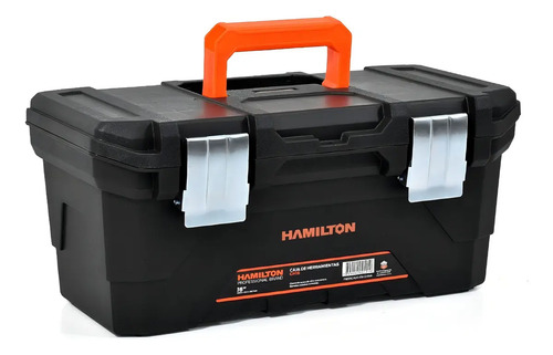Caja Herramientas Hamilton 16 Cierre Metalico 40x22x18 Ch16 Color Negro