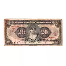 Cedula 20 Mil Reis - 1927 - Caixa De Estabilização - R185