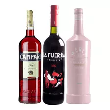 Vermut La Fuerza + Campari + Gin Merle - Kit Negroni 