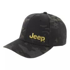 Jeep Text Logo Gorra Camionero Perfil Bajo Sombrero Negro